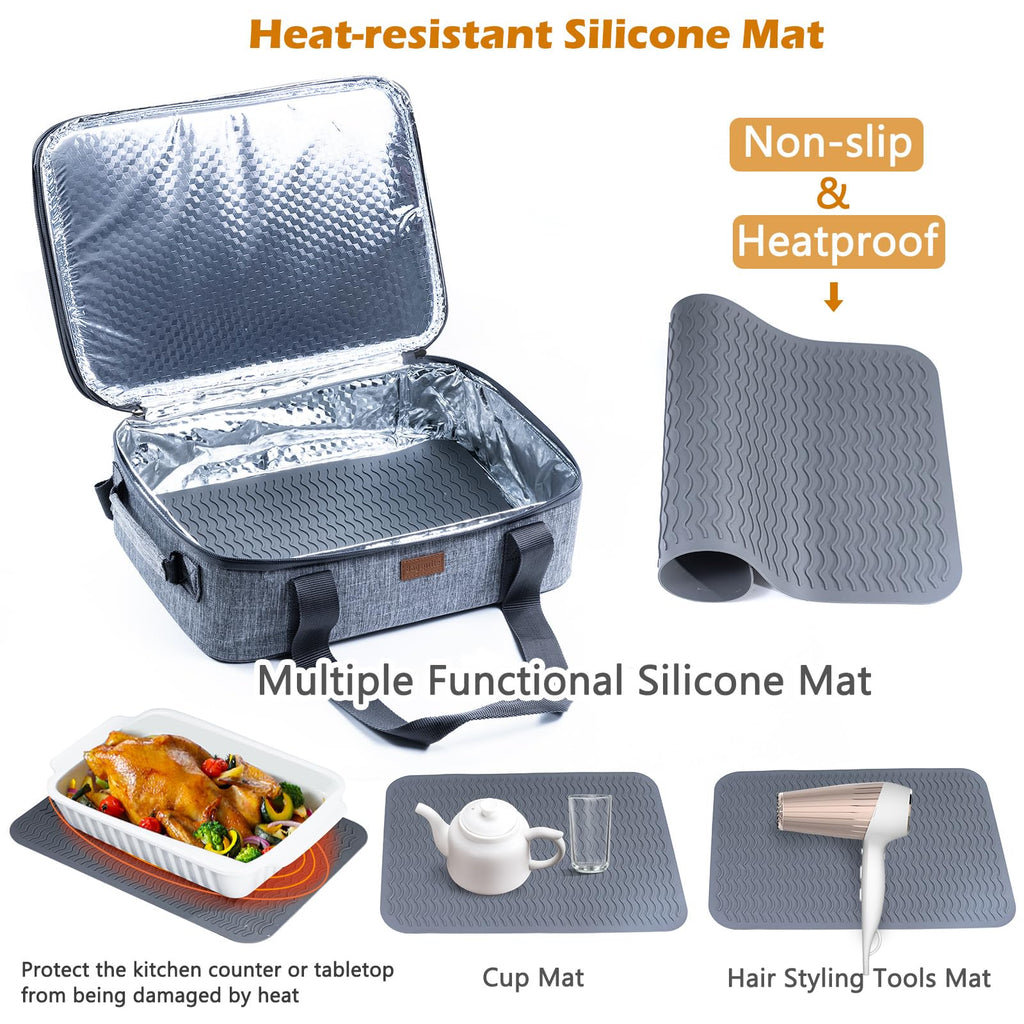 Expandable Insulated Casserole Carrier for 9" x 13" Baking Dish