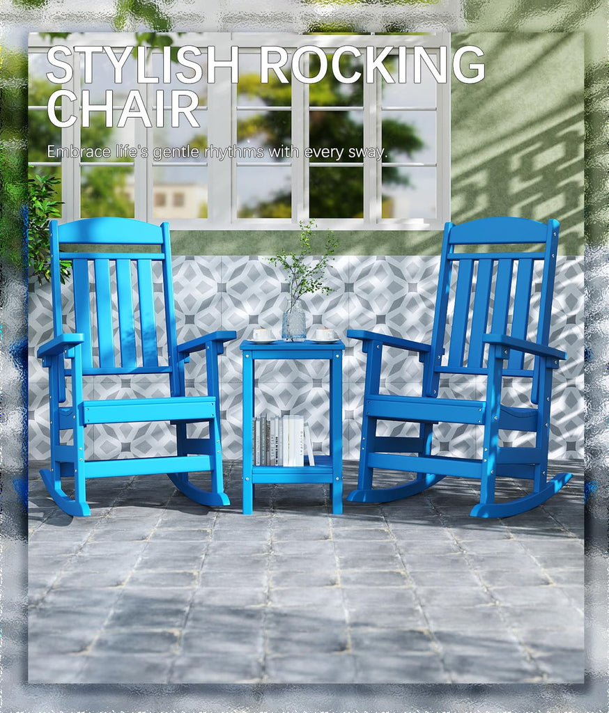 Outdoor Rocking Chair Set of 1, Oversized Rocking Chair Outdoor