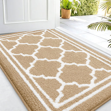 Indoor Door Mat, Dirt Resistant Doormat, 32x20, Beige