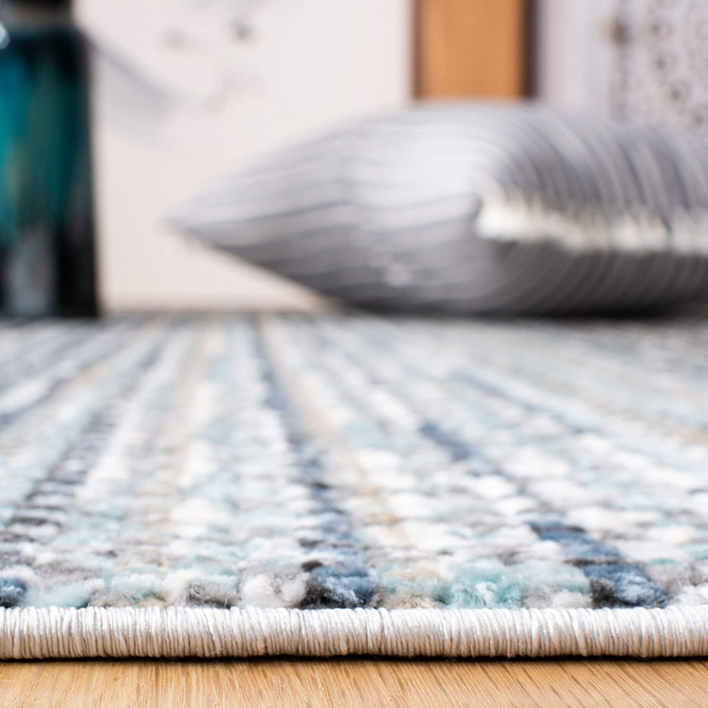 Sedona Collection Accent Rug, Dark Grey & Ivory, Moroccan Boho Tribal Design, Non-Shedding & Easy Care