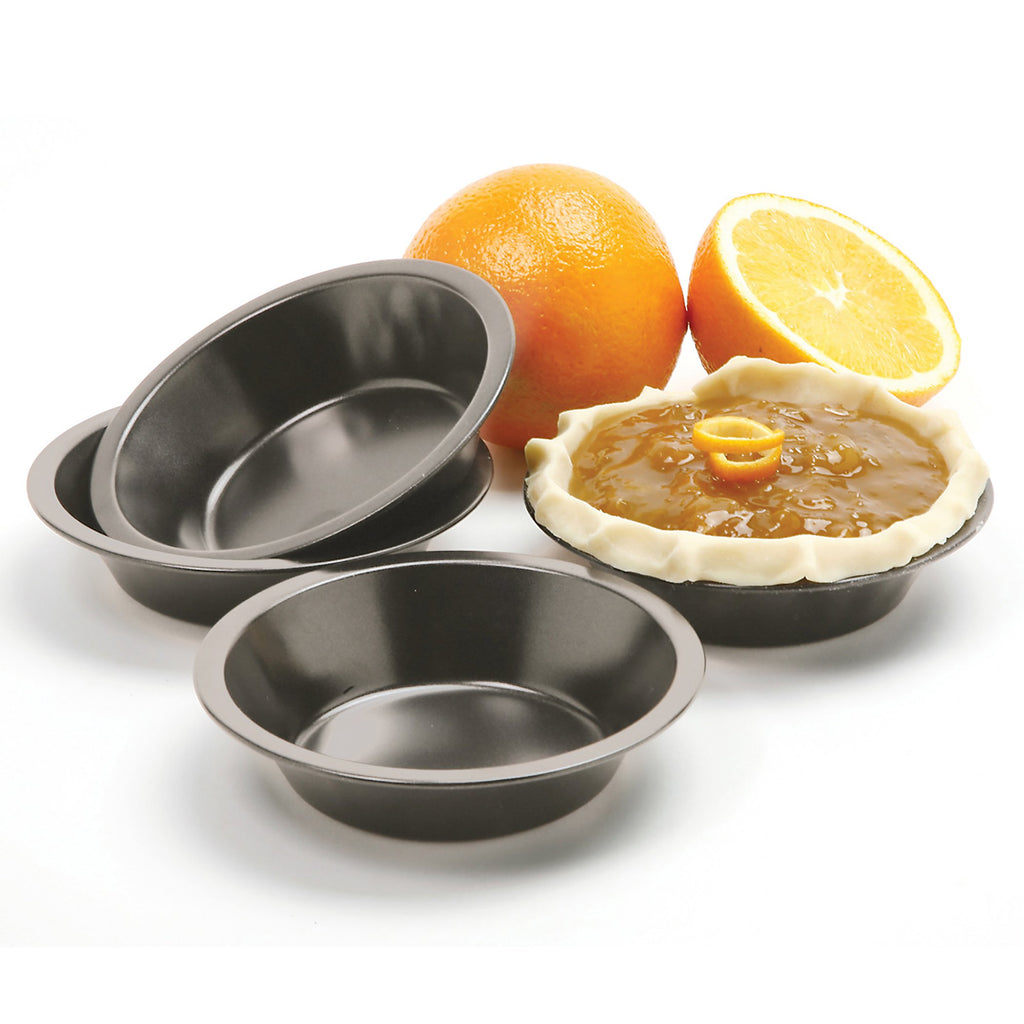 3911 Nonstick Mini Pie Pans, Set of 4, Silver