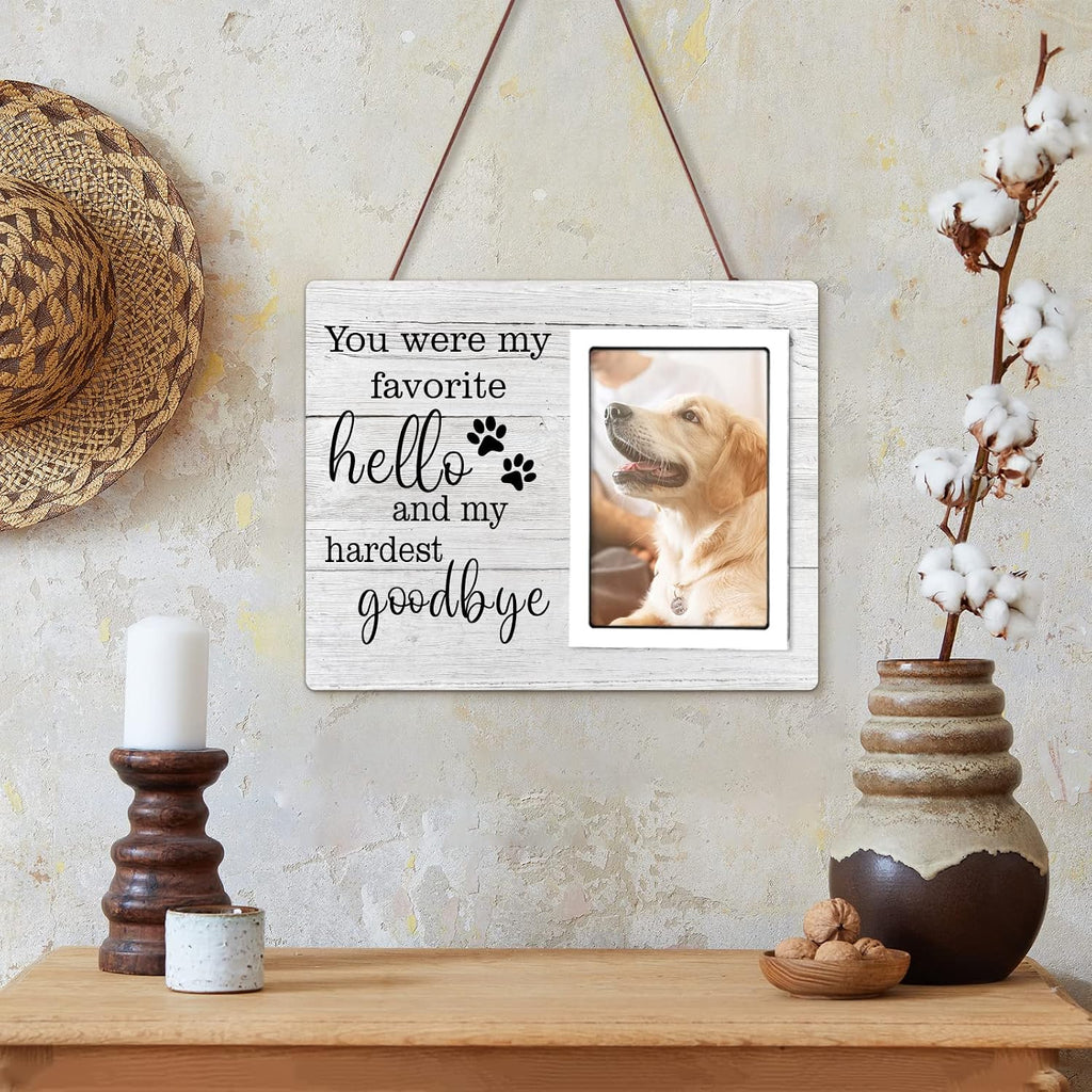 Dog Memorial Gifts for Loss of Dog, Pet Memorial Frame Fits 5x7