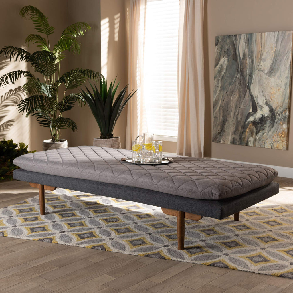 Daybed, Single, Grey/Walnut