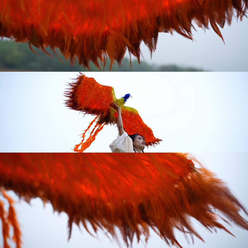 Orange Feathers Fringe Trim for Costumes, Cosplay & Craft Supplies