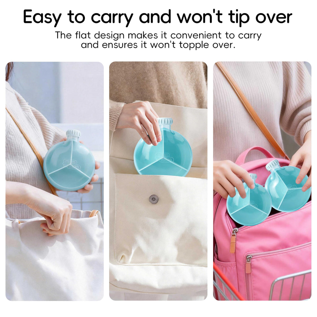 6Oz Baby Formula Dispenser Airtight Leak Proof Travel Milk Container 2 Pack