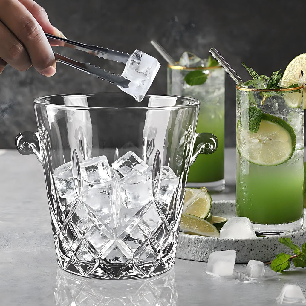 Ice Bucket for Party, 2L Glass Champagne Bucket Chiller