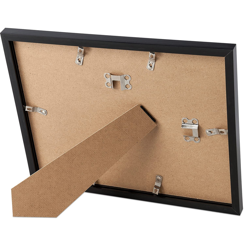 Certificate Frame, 8.5 by 11 Glass Diploma Frames, 5 Pack, Black