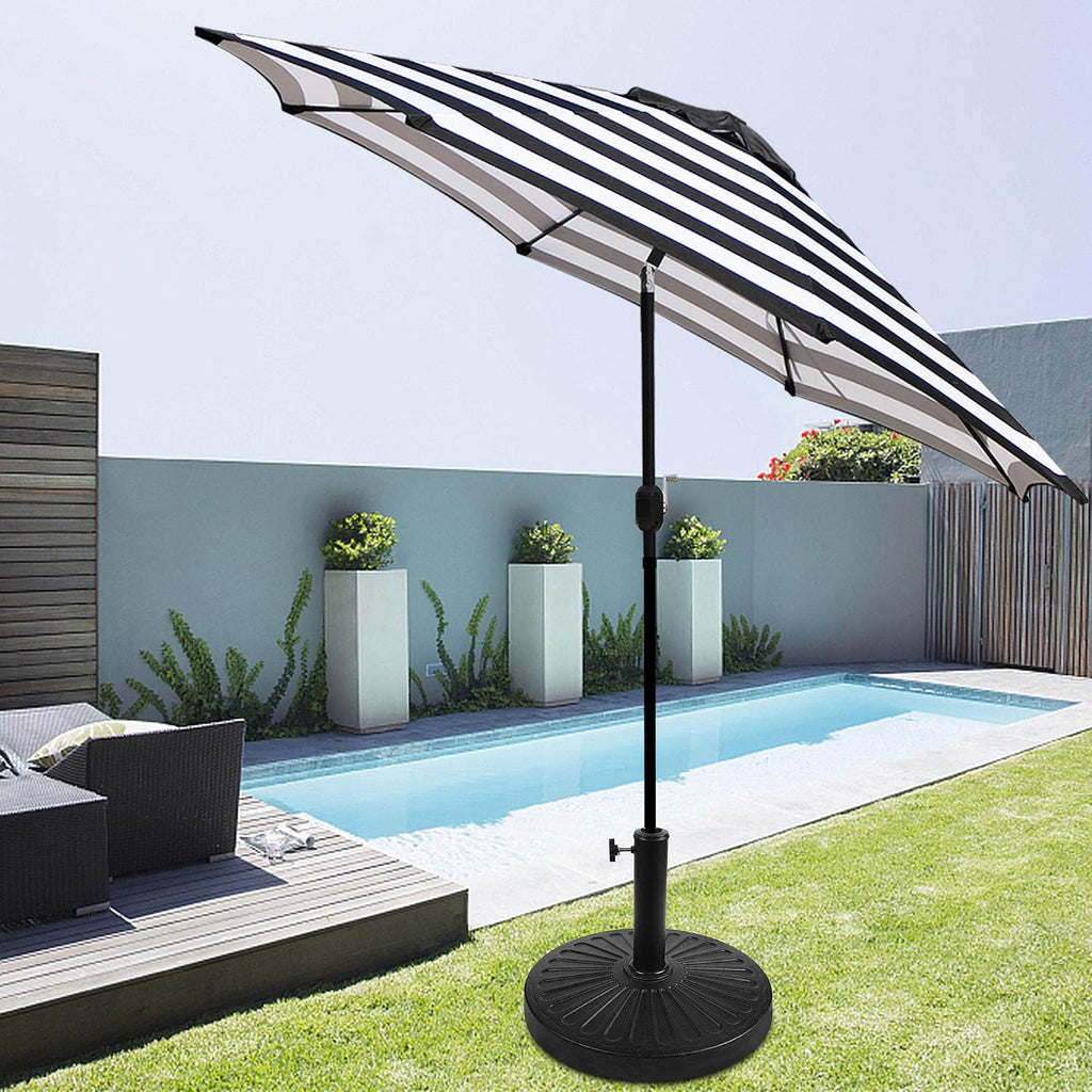 22 lbs Patio Umbrella Base, Outdoor Umbrella Base, Market Umbrella Base Stand Black