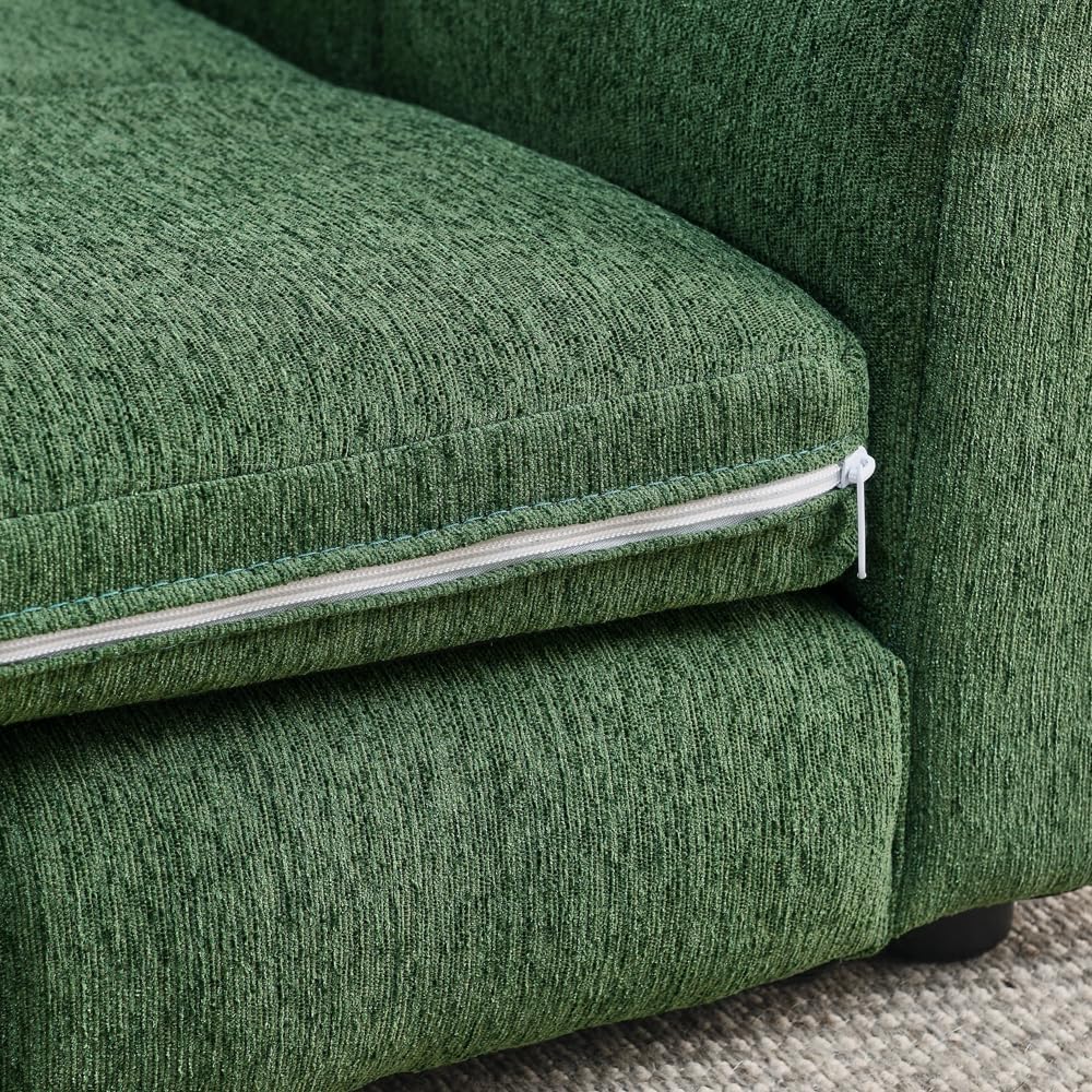 51" Breathable Comfy Cloud Sofa, Lazy Pet Couch with Linen Fabric, Dog Bed with Backrest for Large Oversized Dogs