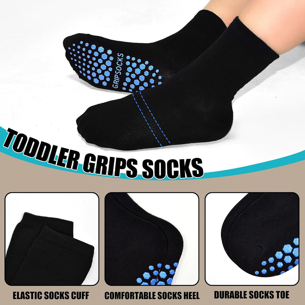 15 Pairs Toddler Socks, Kids Gripper Non Slip Toddlers Boy Girls Anti Skid Socks