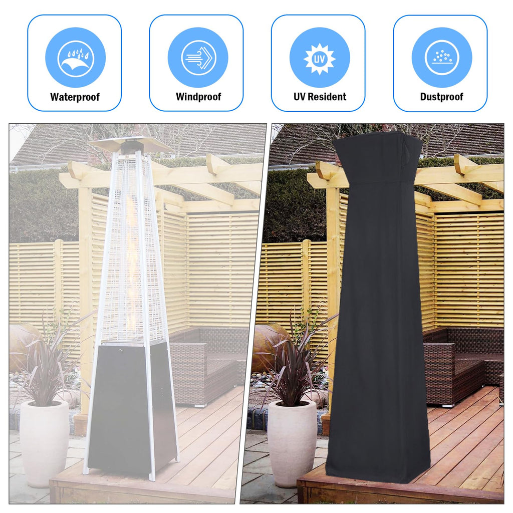 Patio Heater Cover Waterproof, Outdoor Heater Covers-87x21x24in