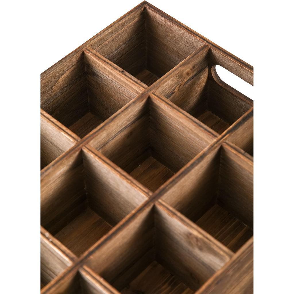 Rustic Wooden Crates for Storage 16 X 12 Inches, Carrying Handles