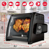 Modern Rotisserie Oven, Large Capacity (12lbs) Countertop Oven, Multi-Purpose Basket for Versatile Cooking, Easy-to