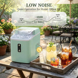 Nugget Ice Maker Countertop, 6-Min Fast Chewable Pellet Ice, 24lbs/24H Portable Ice Machine with Self-Cleaning, Ice