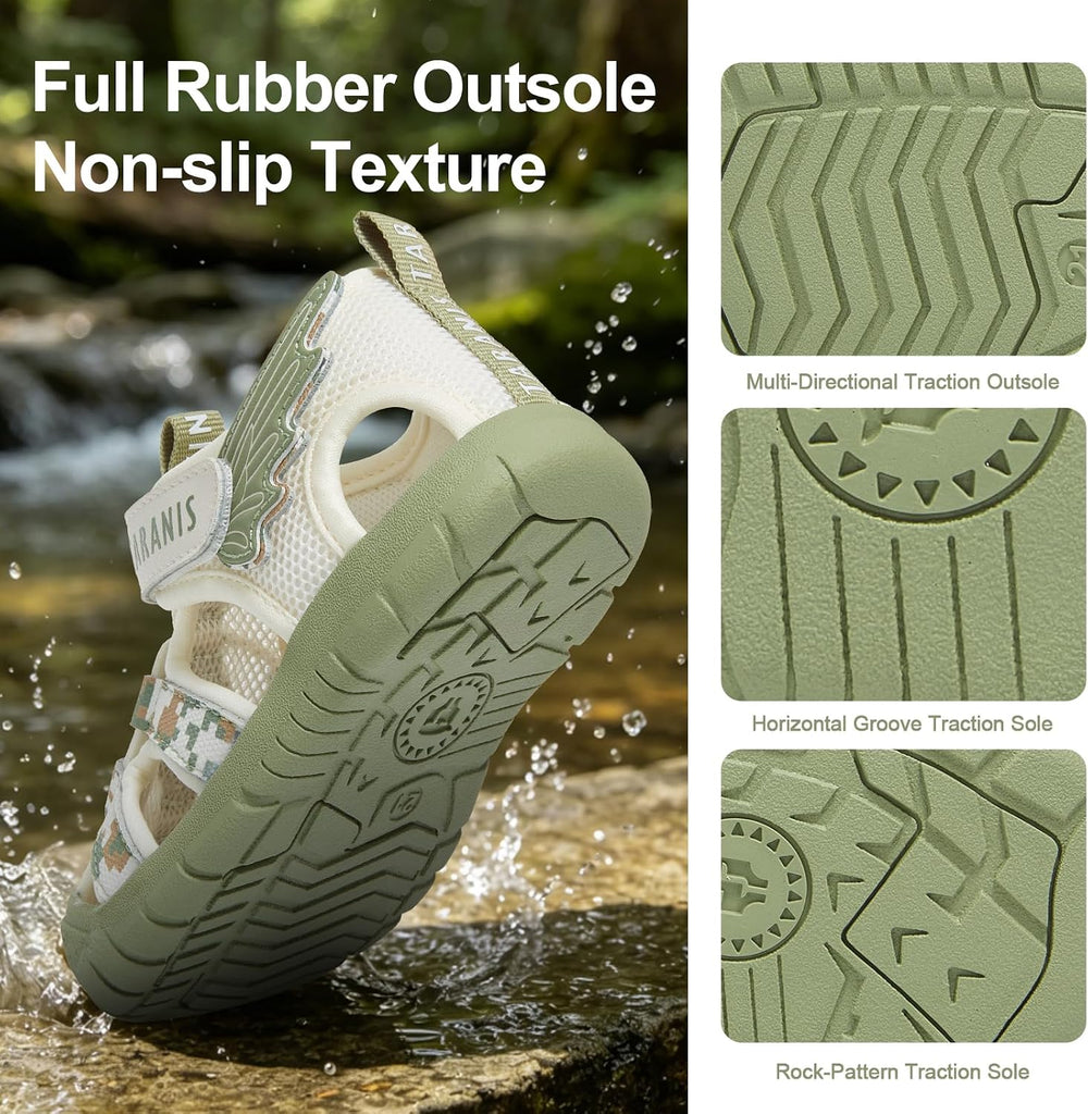 Toddler Closed Toe Sport Sandals Summer Water Shoes Outdoor Play