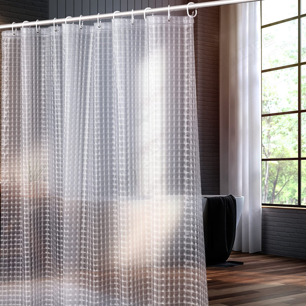 Heavyweight 8G Bathroom Shower Stall Curtain Liner, 72' W x 72' H Waterproof, Shower Curtain or Liner for Shower