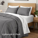 Ivy Union Queen Comforter Set - Comfy, Breathable, All Season - Down Alternative Comforter & Shams