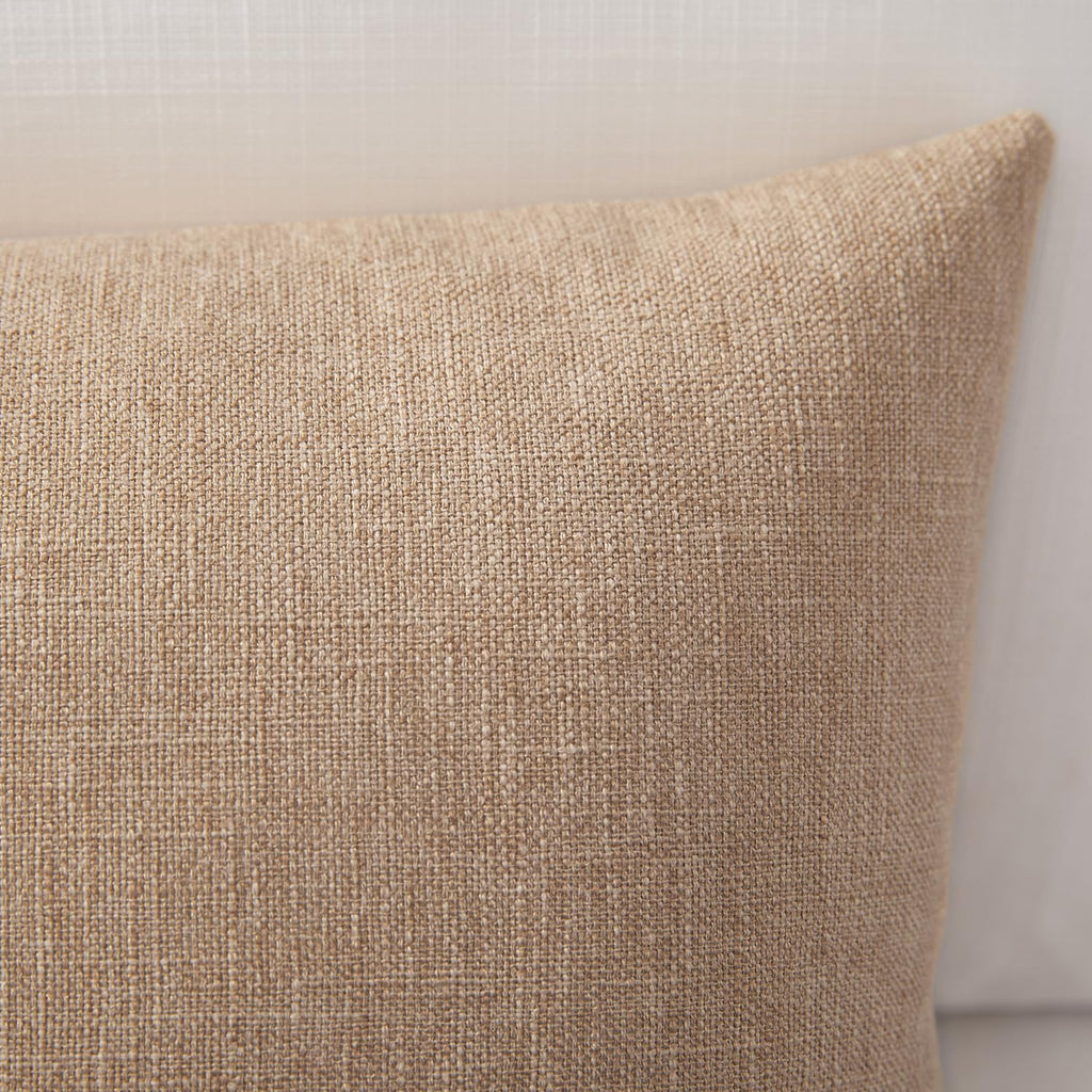 Set of 2 Tan Pillow Covers 20 x 20 Inch Farmhouse Boho Decorative Throw Pillow Covers Linen Cushion Covers for Sofa