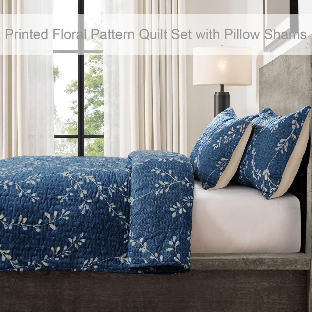 Reversible Boho Quilt Navy