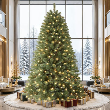 Prelit Artificial Classic Spruce Christmas Tree