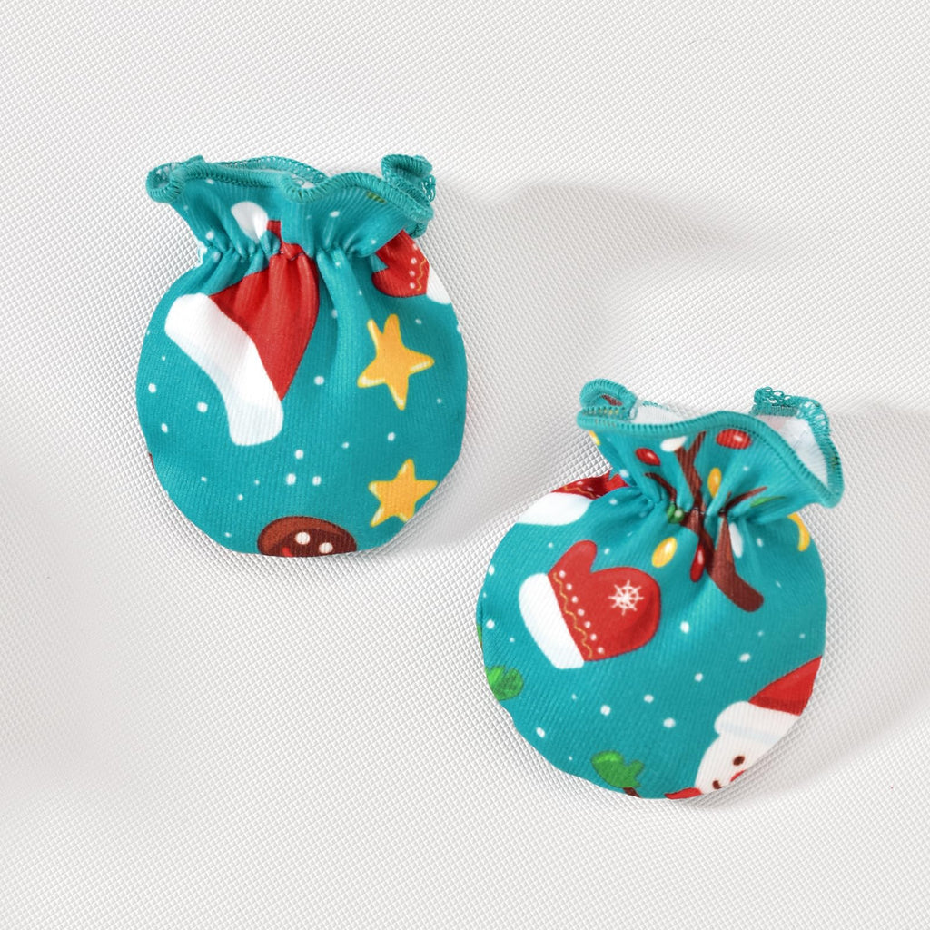 Preemie Baby Premature Girl Christmas Clothes Xmas Romper Blue
