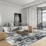 8x10 Area Rugs Washable Rug: Large Modern Abstract Living Room Rug Soft Anti-Skid Thin Carpet Indoor Floor