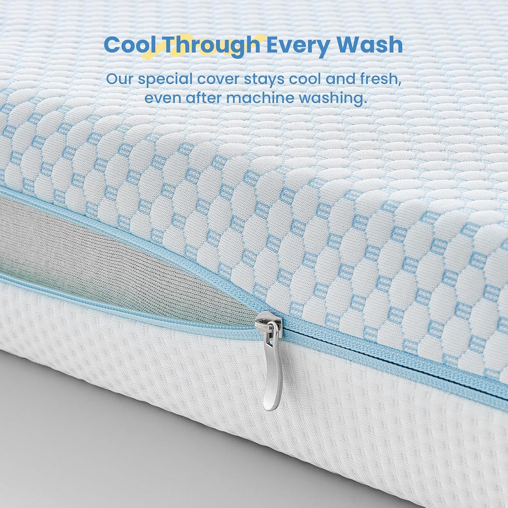 Dual-Sided Crib Mattress 52x27.5x6, Cooling Temperature Balance Removable Cover, Infant Support Foam, CertiPUR-US