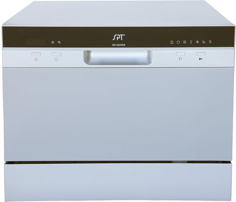 SD-2224DSB: Countertop Dishwasher with Delay Start & LED - Silver