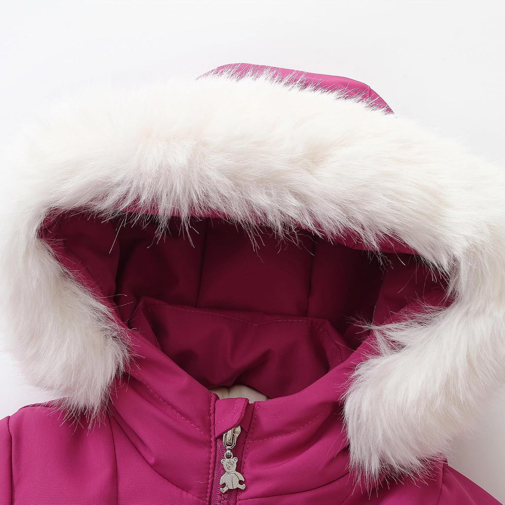 Toddler Snow Suit Baby Snowsuit Winter Jumpsuit Warm Fleece Clothes