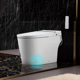 Smart Toilet,Auto Open & Close,Foot Sensor Operation,Auto Flush,Heated Seat,Tankless One Piece Elongated Toilet,T-0099