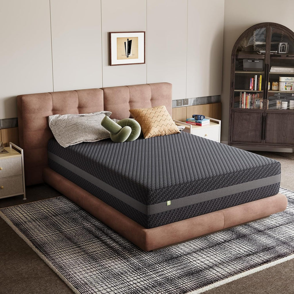 Queen Gel Memory Foam Mattress 12 Inch for Spinal Alignment | 12 Inch Queen Mattress for Responsive Support &