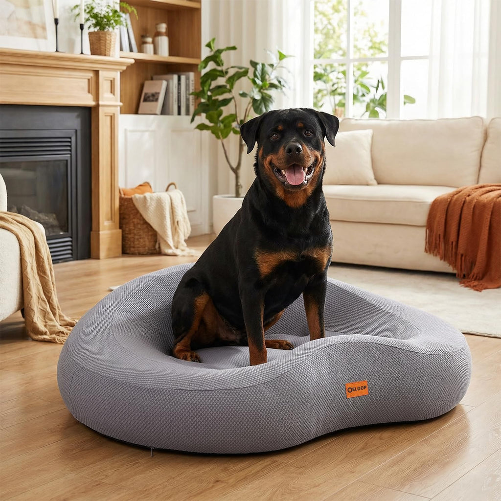 Orthopedic Memory Foam Corner Dog Bed for Large Dogs