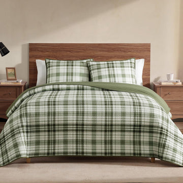 Quilt-Lightweight Bedspread Plaid Quilt Quilt Bedding Set