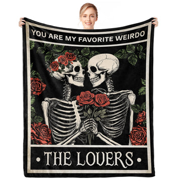 I Love You Throw Blanket, Polyester, 60x50in, Lover Color, Perfect for Women Men Gifts, Anniversary, Birthday