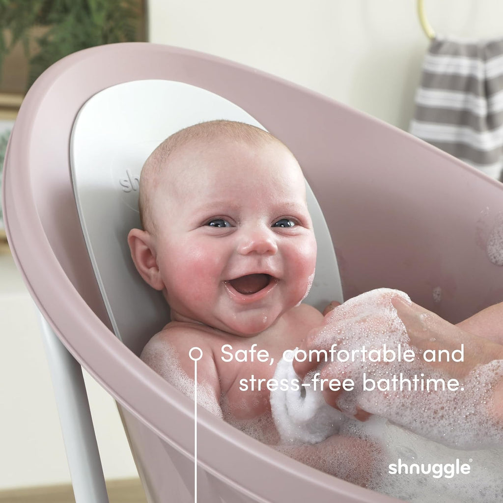 Newborn Baby Bath | Built in Support Bump and Soft Backrest | Suitable from Newborn | Bath Seat Support Includes Plug
