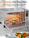 Bravo Pro Smart 21QT Toaster Oven Air Fryer Combo, Convection Oven Countertop, 10 functions all in 1, with even &