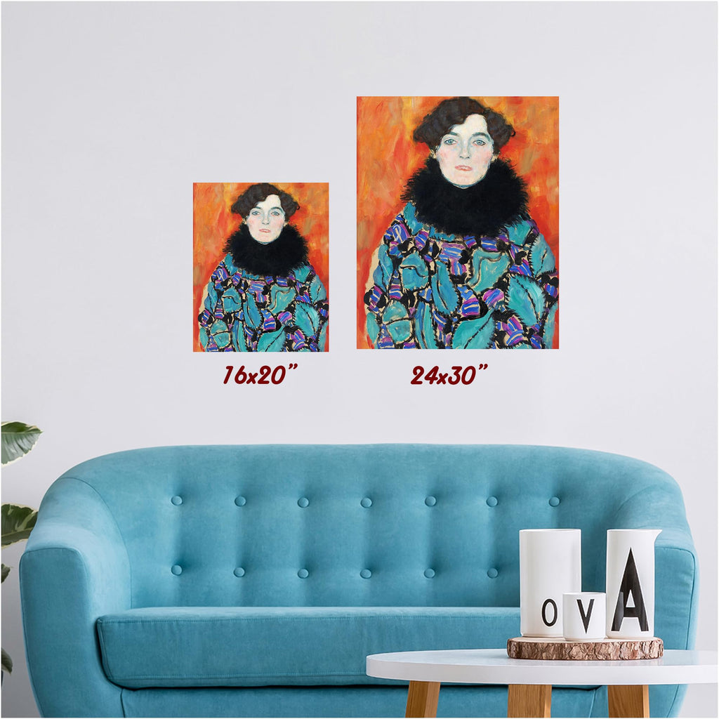 Johanna Staude by Gustav Klimt, Unframed Canvas Poster