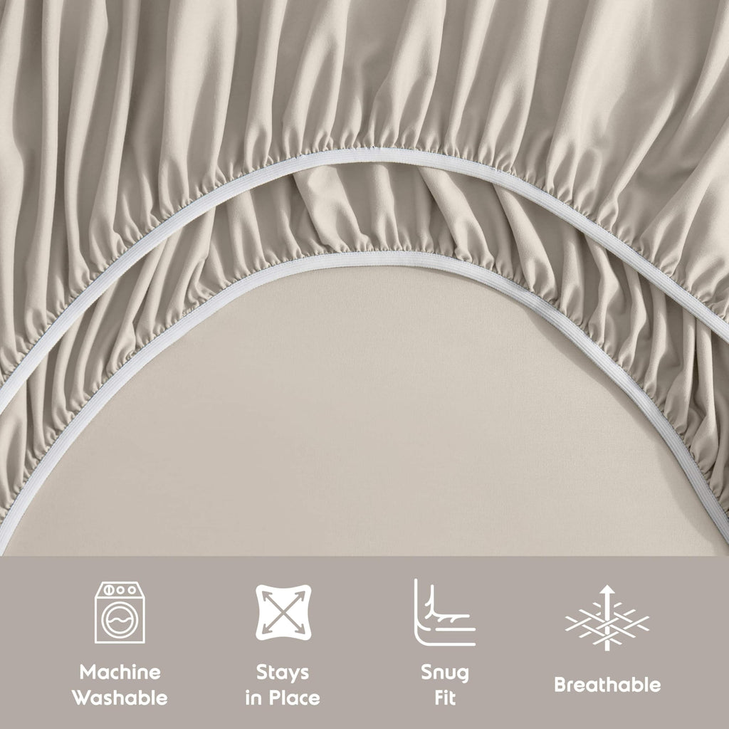 Sheet Set - Bed Sheets - Linen - 4-Piece Deep Pocket