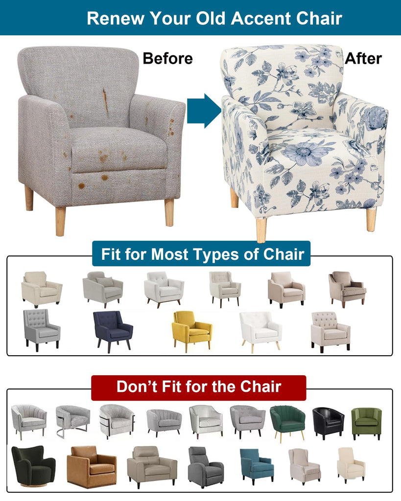 Stretch Accent Chair Covers Office, with Arms, B23