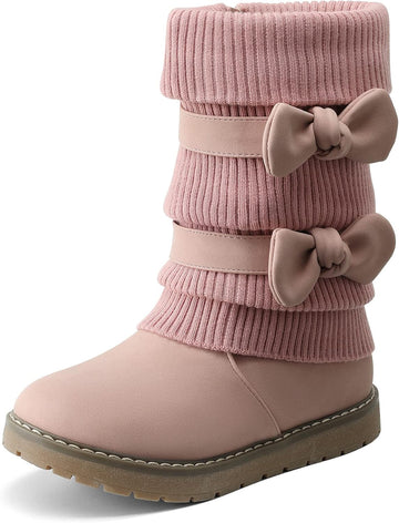Girls Winter Mid Calf Snow Boots