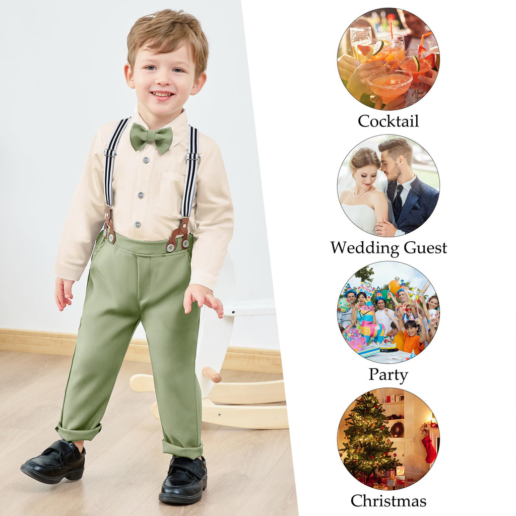 Toddler Boy Dress Clothes Suit Boys Formal Wedding Outfits