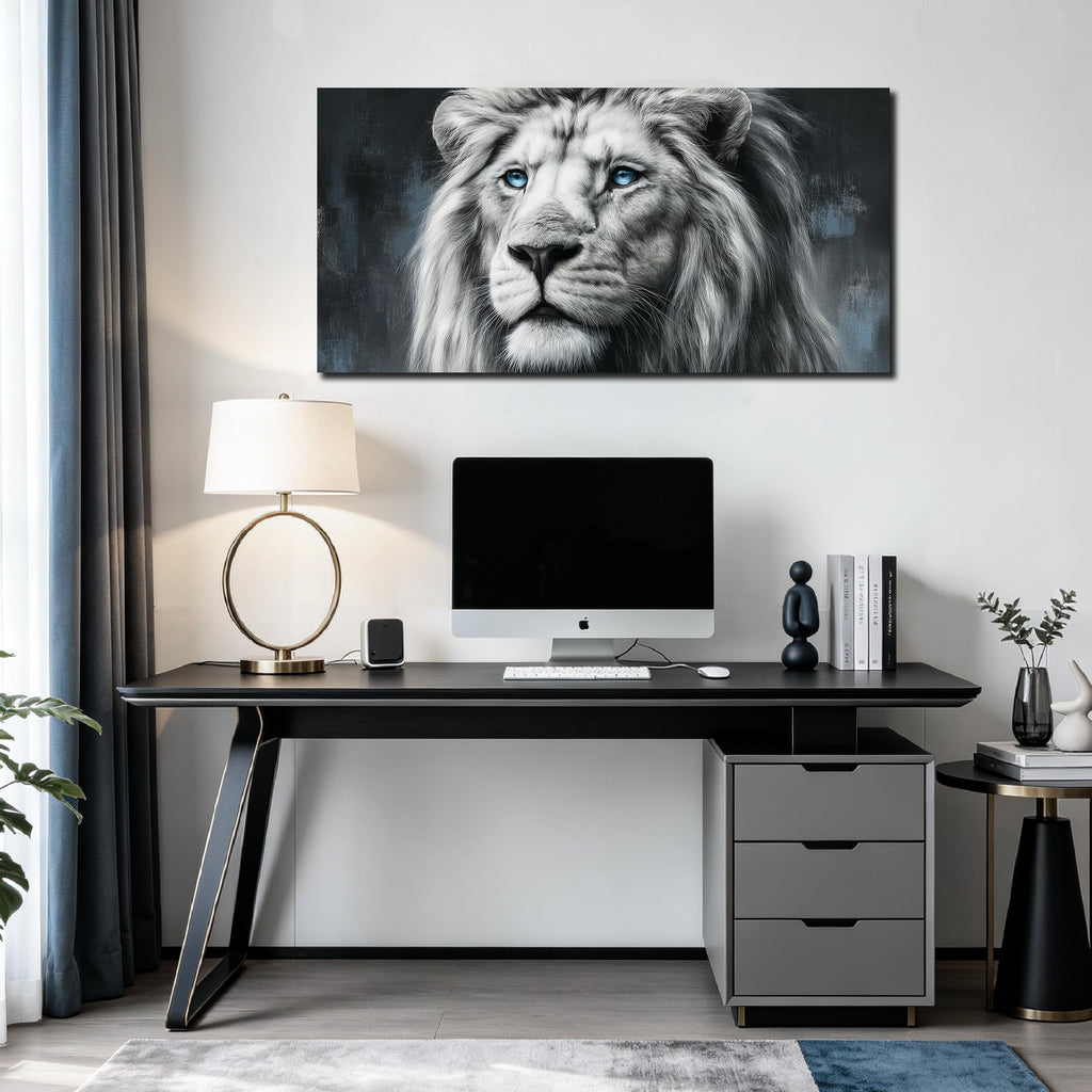 Lion Canvas Print Picture Striking Wildlife Wall Art