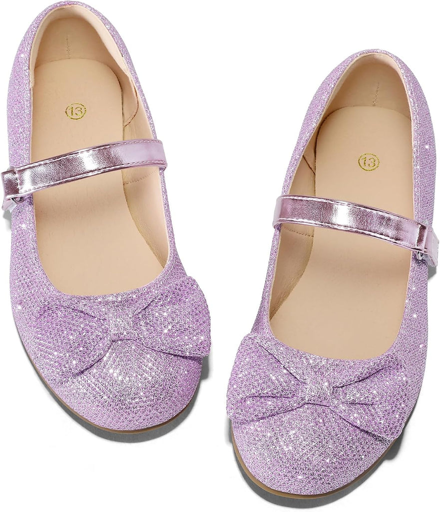 Girl's Non-Slip Soft Bow Ballet Flats