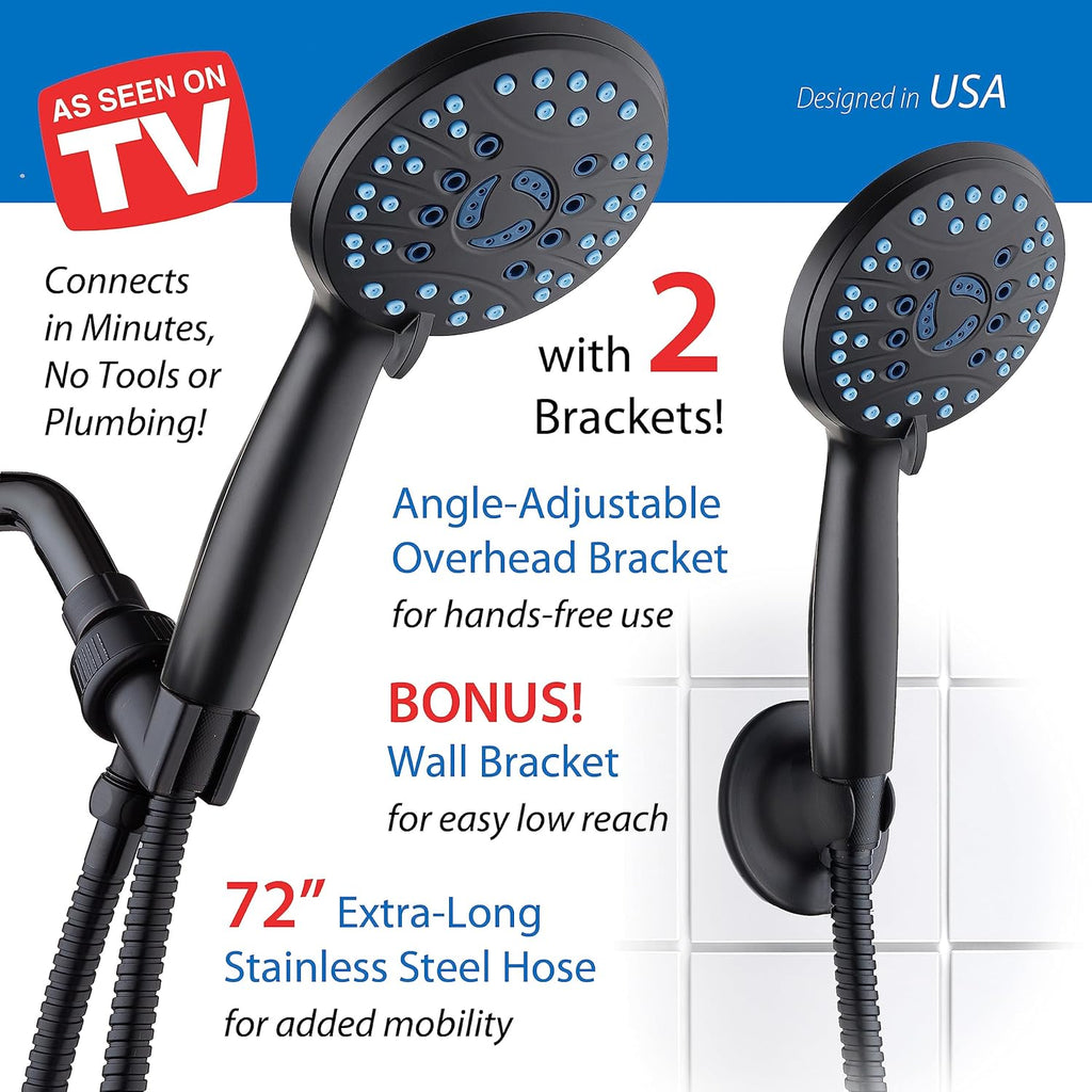 AquaCare High Pressure 8-mode Handheld Shower Head