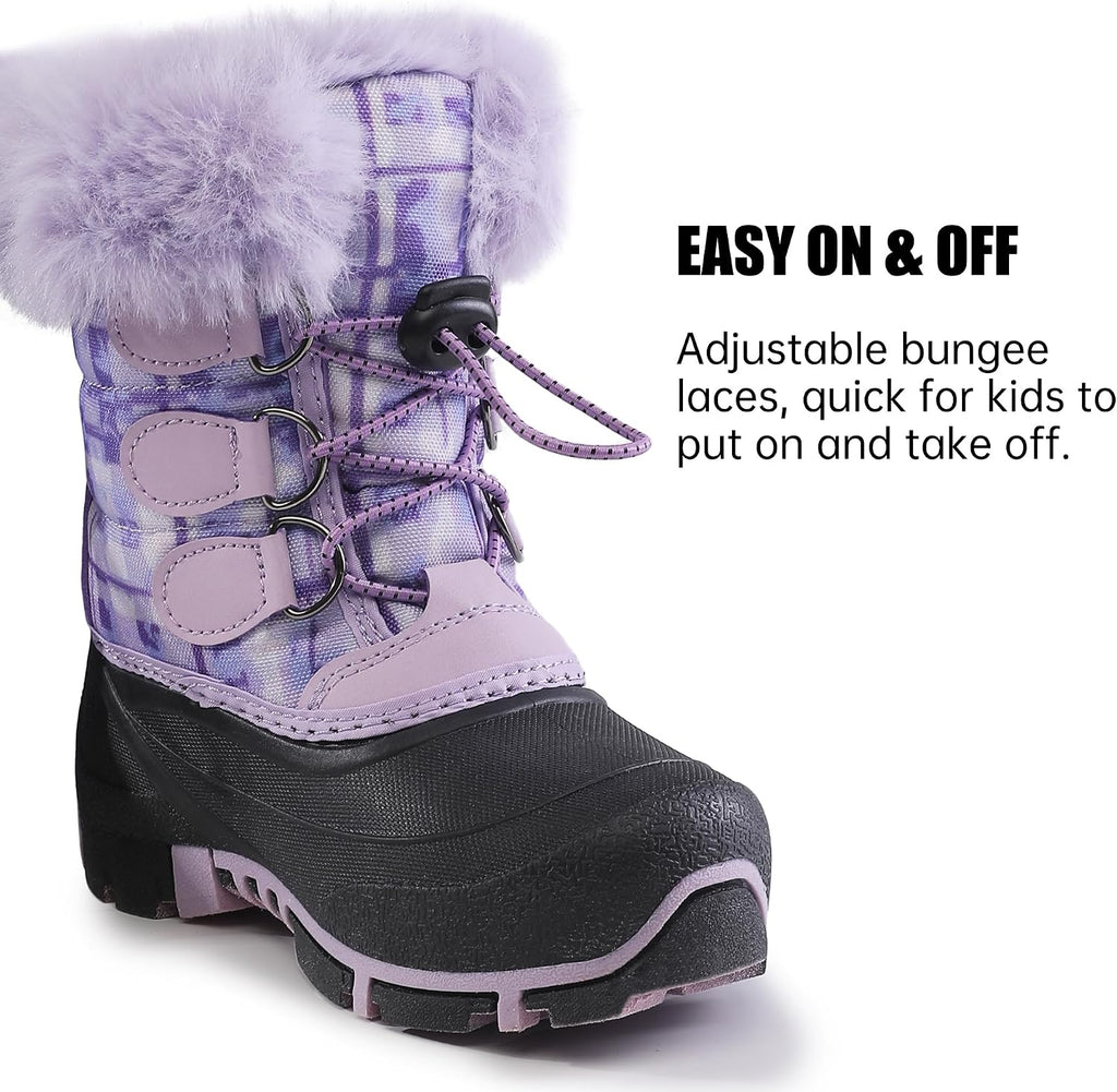Girls Boys Winter Snow Boots, Kids Boots
