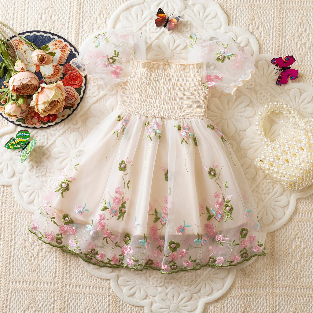 Baby Girl Butterfly Dress Toddler Summer Tutu Princess Tulle Dresses
