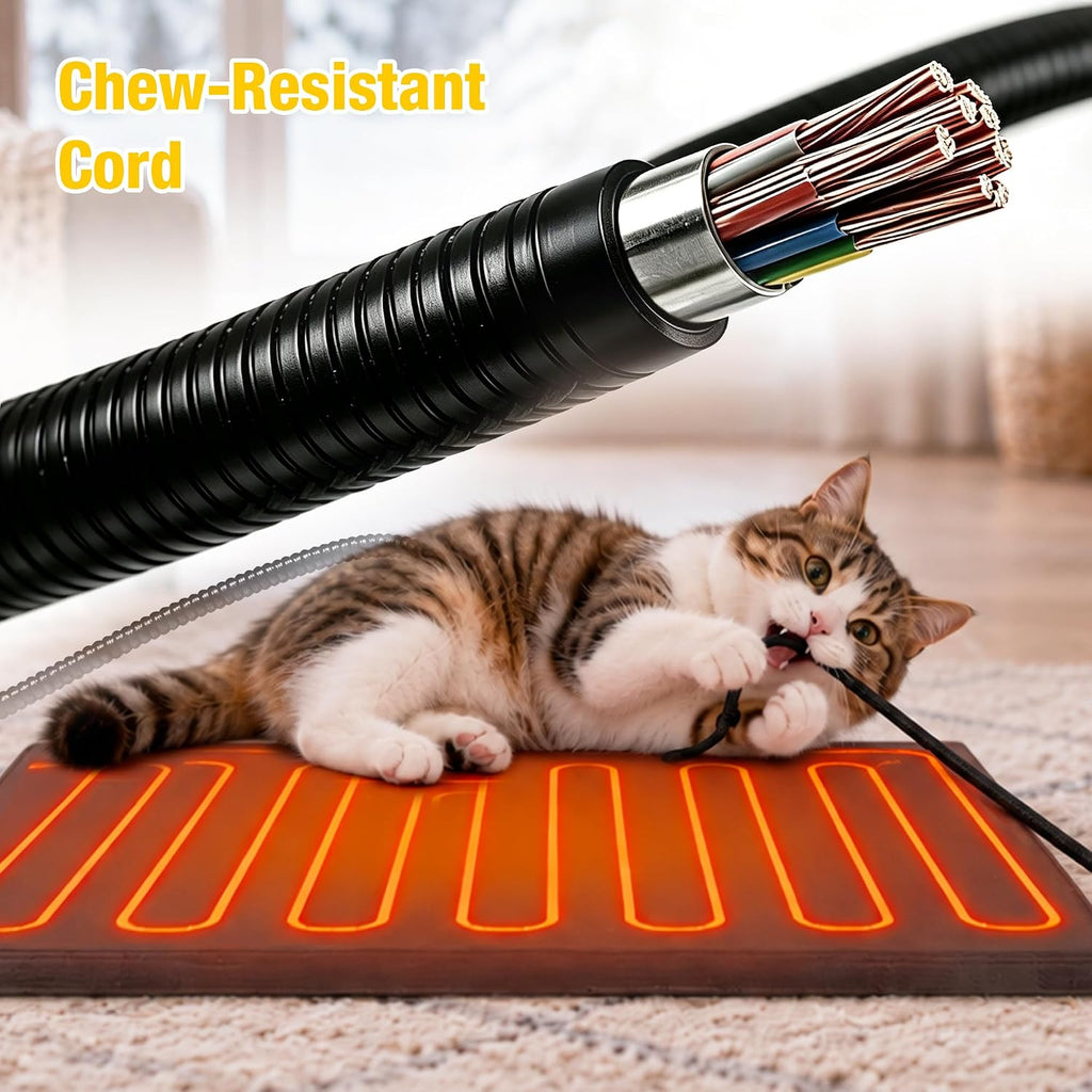 Heated Cat House with Insulated Liner, Large Feral Cat Shelter for Winter, Weatherproof Cat Condos for Outdoor Indoor