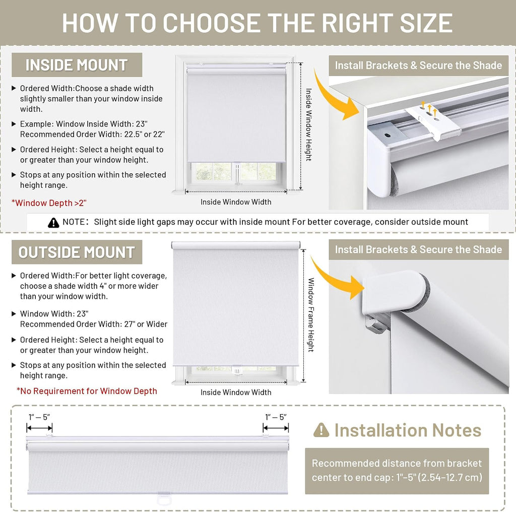 Blackout Roller Shades Blinds Cordless for Windows Pull Down Room Darkening Door Blinds with Thermal Insulated Easy