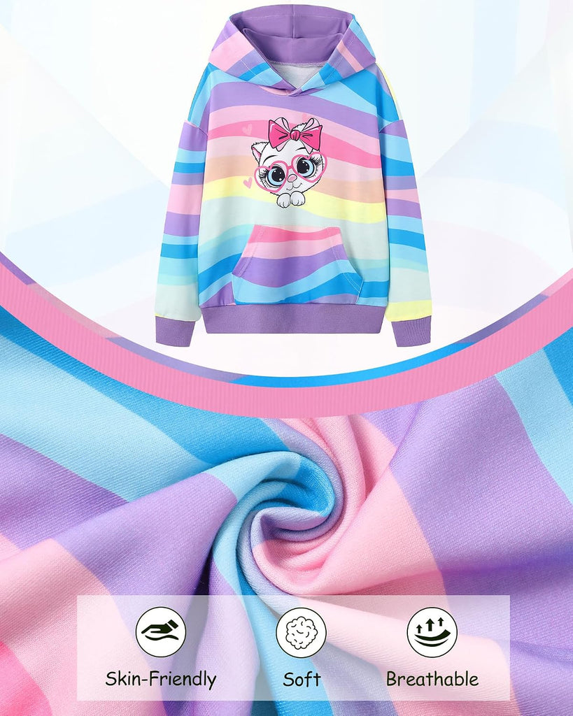 Hoodies, Graphic Long Sleeve Sweatshirt Pullover