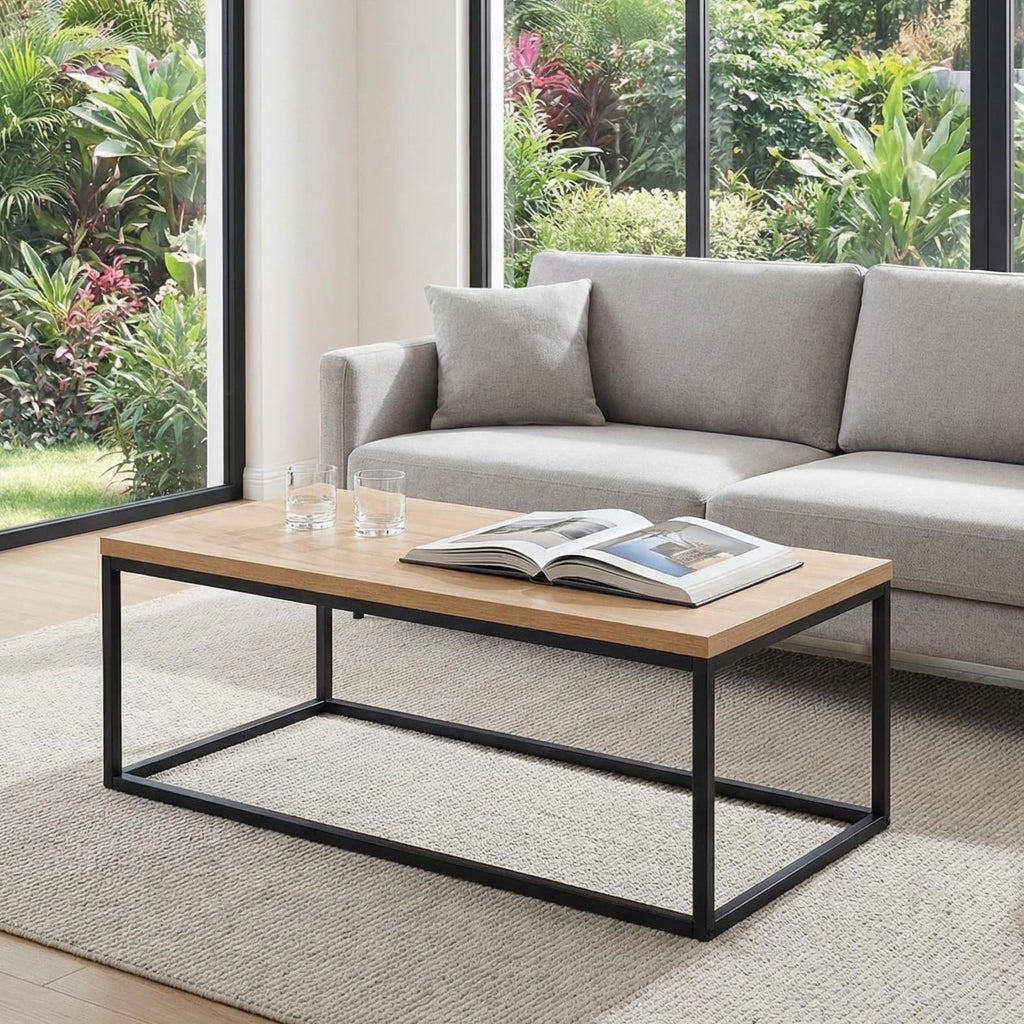 Natural Oak Coffee Table, 40"